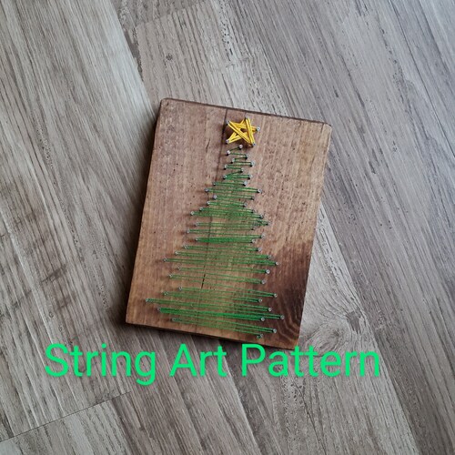 String Art Pattern Christmas Craft DIY String Art Tree - Etsy