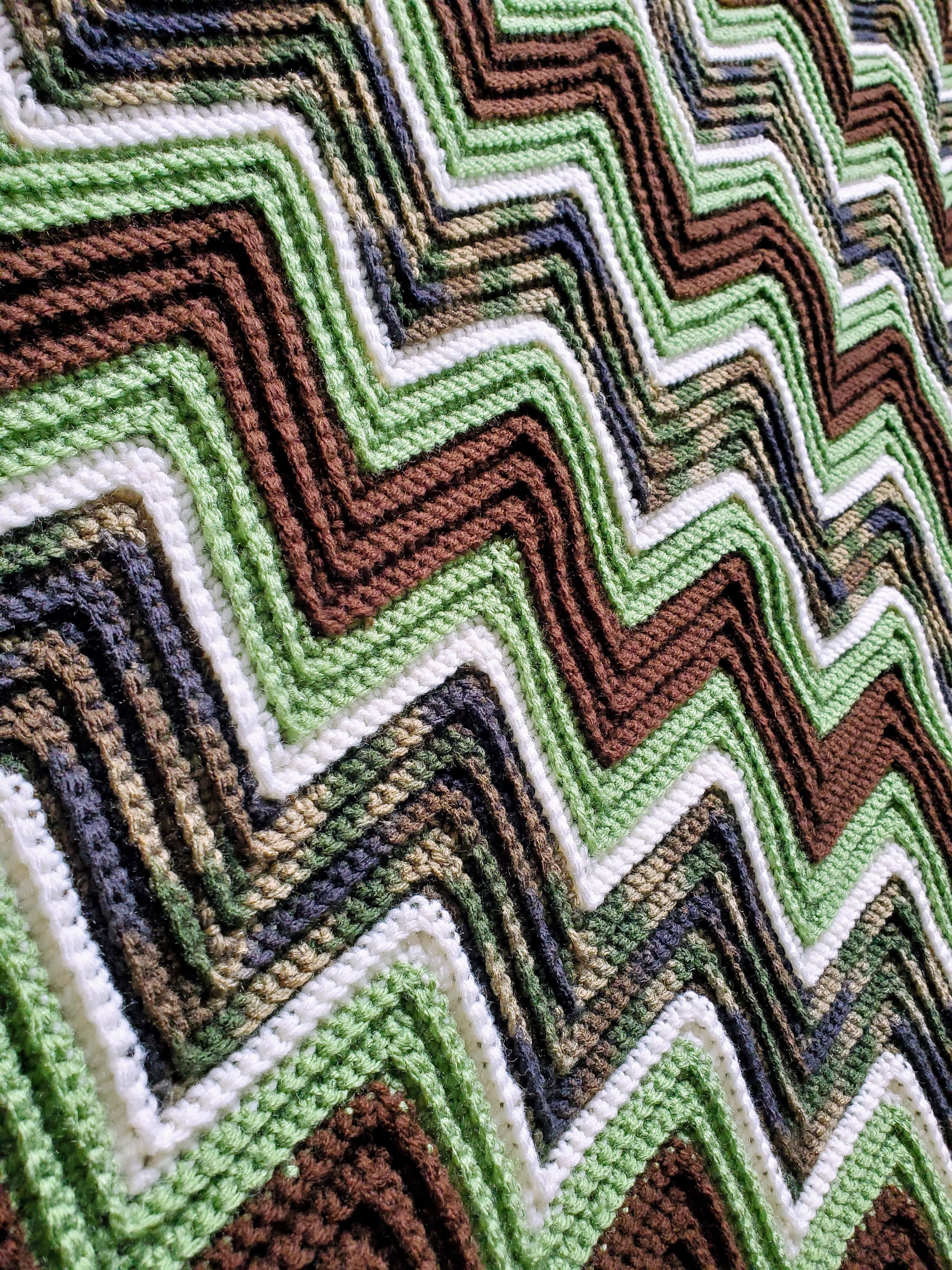 Lap Blanket Camo Blanket Crochet Lap Blanket Crochet Camo Etsy