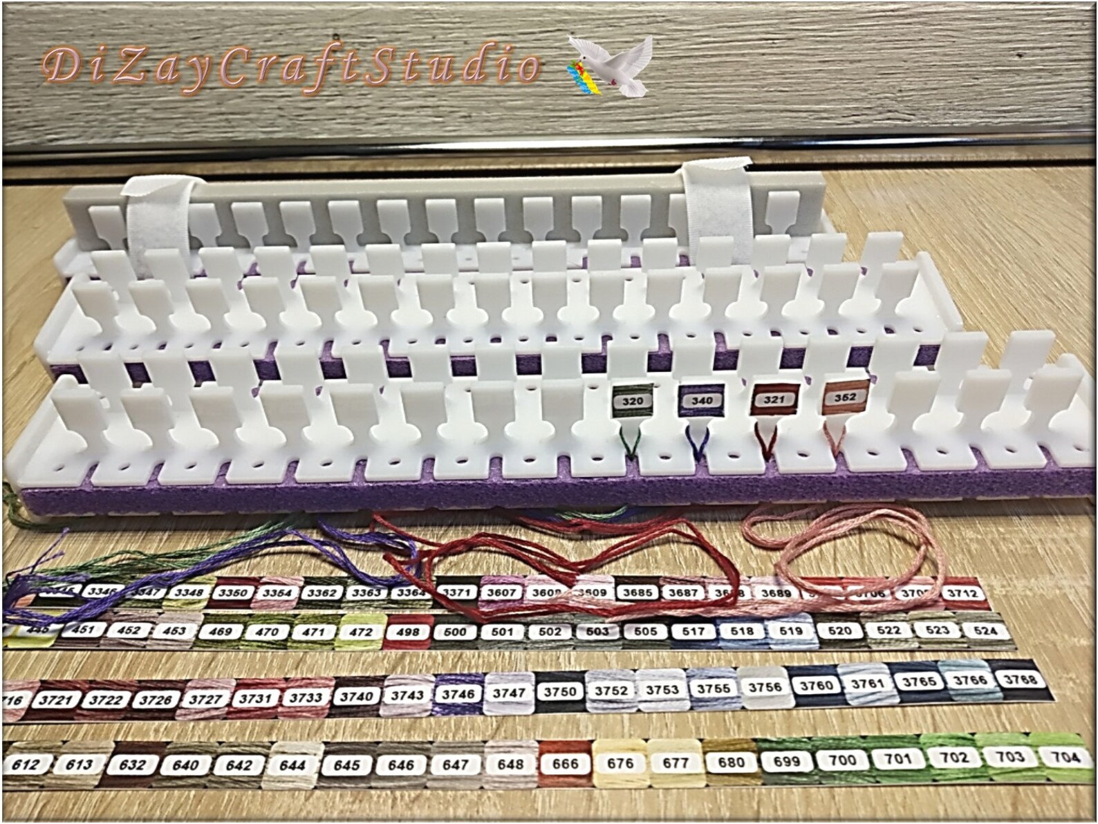 Floss-A-Way 100-Pack Clear Floss Organizer Bags For Cross Stitch & Embroidery Thread