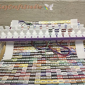 Floss Organizer Embroidery for Cross Stitch Stand Sewing Needle Thread 30 Positions