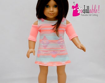 Fits like American Girl doll clothes/ 18 inch doll clothes/ Southwest Sunset Dress