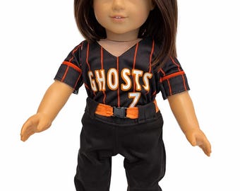 American Girl 18 Inch Doll Custom Softball Baseball Team Outfit