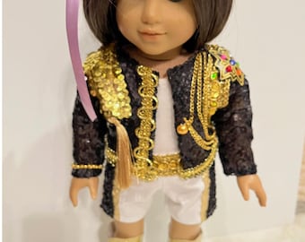 K-Pop Battle Queens-popoutfit - K-Pop geïnspireerd uitvoeringskostuum voor 18-inch poppen - Idool toneelstijlkleding - Rumi