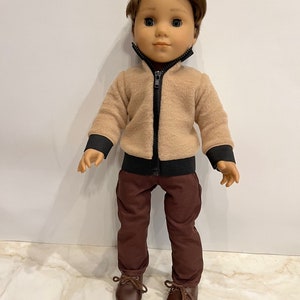 Fits like American boy doll clothes/ 18 inch boy doll clothes/ Mountain Fleece Jacket image 10
