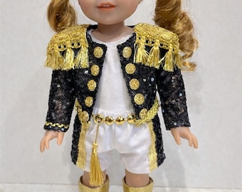 K-Pop-Puppenoutfit – Kostüm im Stil der Battle Queens für 37 cm große Puppen
