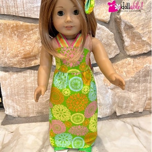 Si adatta come American Girl Doll Clothes/vestiti per bambole da 18 pollici/Summertime Siesta Sundress