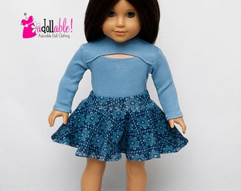 Passt z.B. American Girl Puppenkleidung/ 18 inch Puppenkleidung/ Dreamboat Daisy Rock Outfit
