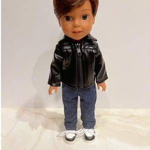 Fits like American boy doll clothes/ 14.5 inch doll clothes/ Bryant&#39;s Black Jacket