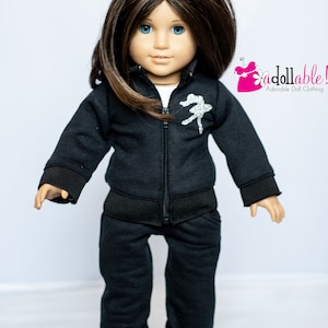 Fits like American Girl doll clothes/ 18 inch doll clothes/ Dance Jacket and Jogger Pants