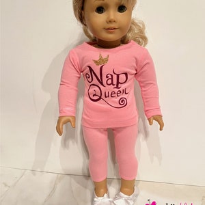Fits like American Girl doll clothes/ 18 inch doll clothes/ Royal Pajamas Worthy of a Princess - Sleeping Beauty