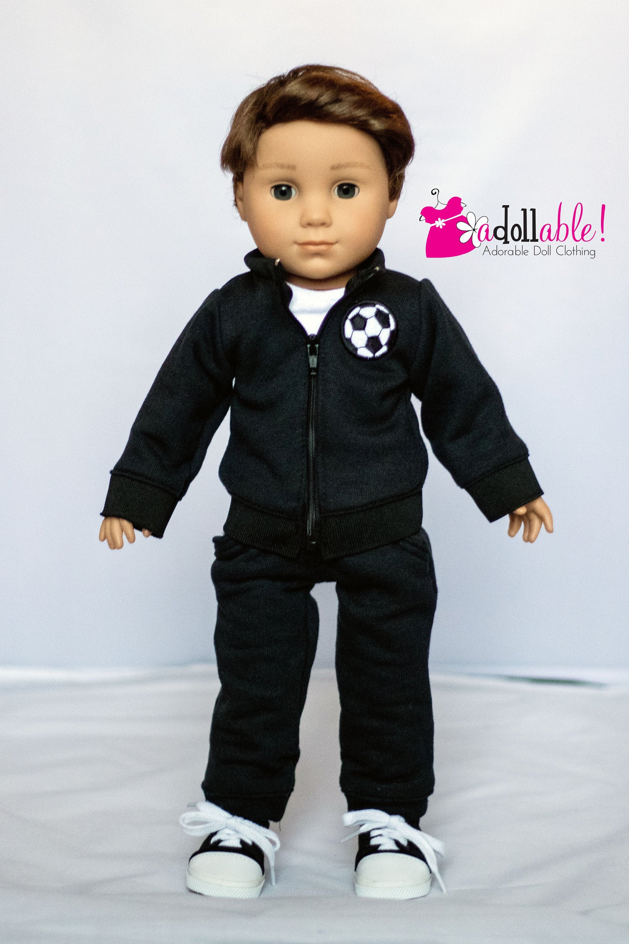 Sophia's Doll Soccer Outfit 6-Piece Set with Ball, Purple #1 Jersey,  Shorts, Socks, Cleats, and Shin…See more Sophia's Doll Soccer Outfit  6-Piece Set