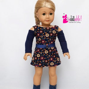 Si adatta come i vestiti per le bambole American Girl/vestiti per le bambole da 18 pollici/vestito Falling for Florals