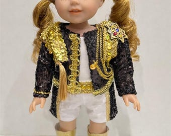 K-Pop Battle Queens-popoutfit - K-Pop geïnspireerd uitvoeringskostuum voor Wellie Wisher-poppen - Idols kleding in toneelstijl - Rumi
