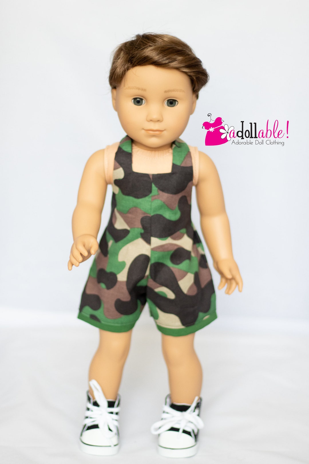 Fits Like American Boy Doll Clothes / 18 Inch Boy Doll Clothes / Camo