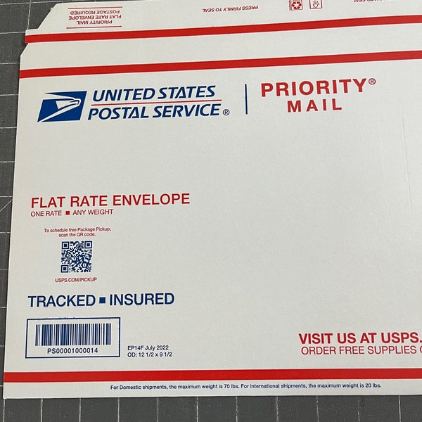 Add a Flat Rate Priority Mail Envelope to Your Order