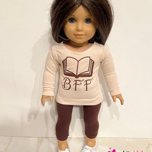 Fits like American Girl doll clothes/ 18 inch doll clothes/ Royal Pajamas Worthy of a Princess - Belle