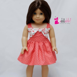 アメリカンガール人形の服/ 18インチ人形の服/ Spring in Her Step ドレスにフィットします