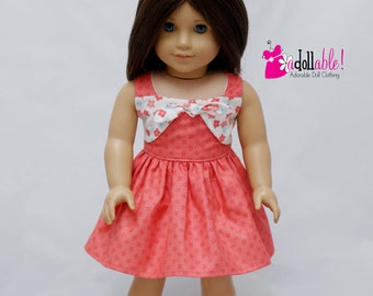 Fits like American Girl doll clothes/ 18 inch doll clothes/ Spring in Her Step Dress