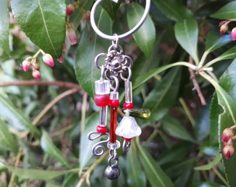 Fairy Wind Chime, Red - Fairy Garden Accessory WC-14