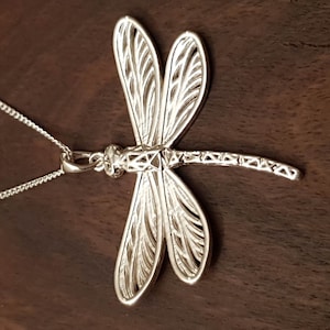 Dragonfly VoronoiJoy eloquent insect special necklace creature power beautiful mellow shape with delicate wings.