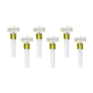 Gold Star Party Horns 6ct | New Years Eve Party Favors | Little Star Party | Twinkle Twindle Little Star | NYE Party Supplies | Star Party