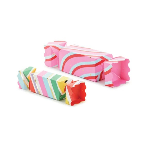 Candy Wrapper Favor Boxes 2ct | Candy Shop Birthday Party | Candy Land Christmas Gift Boxes | Sweet Shoppe Birthday Favor | Two Sweet Shoppe Il_570xn