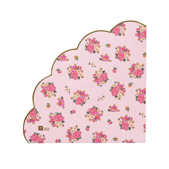 Pink Floral Napkins | Bridal Shower Napkins | Baby Shower Napkins | Tea Party Napkins | Girls Birthday | Two for Two | 20 Paper Napkins Il_570xn