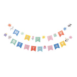 Dog Happy Birthday Banner 5ft | Dog Birthday Party Banner | Dog Party Garland | Dog Pawty Birthday Decor | Dog Adoption Party | Dog Theme
