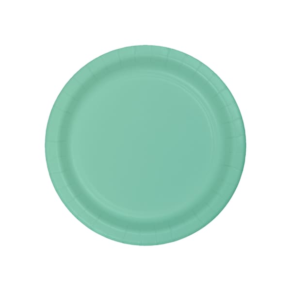 Mint Green Paper Dessert Plates 8ct | Mermaid Birthday | Mint Bridal Shower | Mint Baby Shower | Mint Party Decor | Mint Wedding | Dog Party