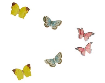 Pastel Mini Butterfly Garland 16ft – Fairy Garden or Butterfly Birthday Party Decor