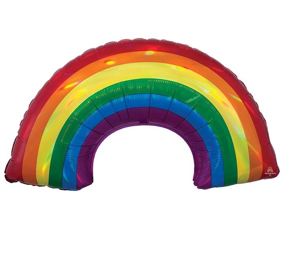 34" Iridescent Rainbow Balloon | Rainbow Birthday Party | Rainbow Themed Party | Rainbow Decor | Summer Part Decor | Rainbow Pride Il_570xn