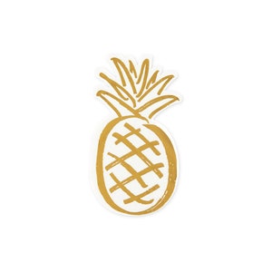 OFERTA / Servilletas para bebidas con diseño de piña dorada, 20 unidades / Despedida de soltera tropical / Baby shower tropical con diseño de piña para cumpleaños / Decoración para fiestas como una piña