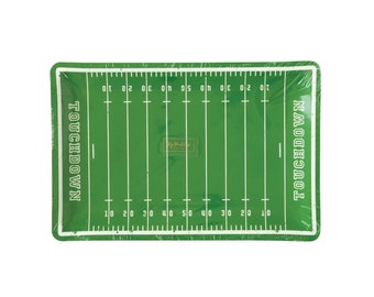 Football Field Lunch Plates (8ct) – Tailgate, Game Day & Sports Birthday Party Decor