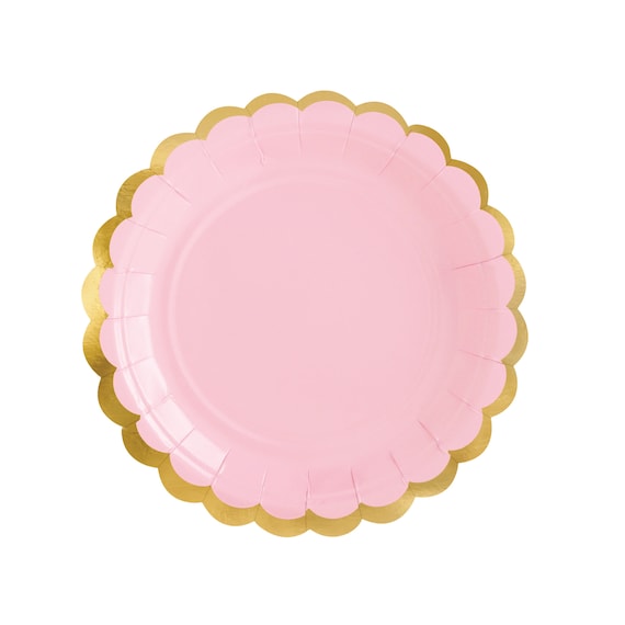 Pink Plates  Pink Dessert Plates  Pink Paper Plate  Bright Pink Plate  Pink Party Plates  Pink Small Plate