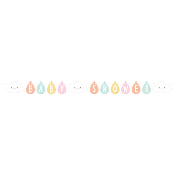 Happy Clouds Baby Shower Banner | Gender Neutral Baby Shower | You Are My Sunshine | A little Ray of Sunshine | Baby Sprinkle Decorations Il_570xn