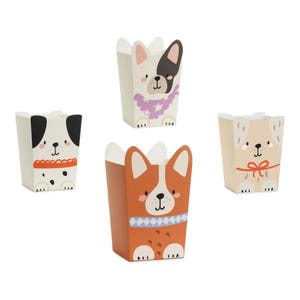 Dog Popcorn Boxes 6ct | Dog Treat Bags, Pawty Birthday | Puppy Party | Dog Birthday | Dog Party | Puppy Baby Shower | Adopt a Puppy Birthday