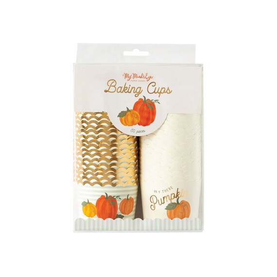 Hey There Pumpkin Baking Cups 50ct | Thanksgiving Table Decor | Friendsgiving Decor | Fall Tableware | Autumn Treat Cups | Little Pumpkin Il_570xn