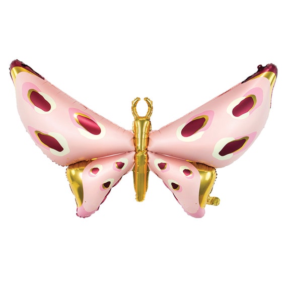 Pink & Gold Butterfly Balloon 48" | Butterfly Birthday Party | Little Butterfly Baby Shower | Our Little Butterfly | Fairy Garden Decor Il_570xn