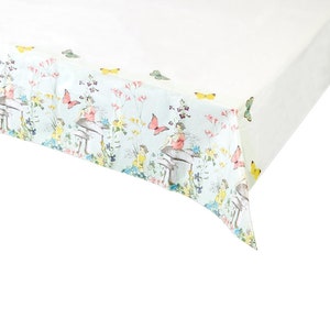 Copritavolo di carta per feste delle fate / Decorazioni per feste delle fate / Decorazioni per feste di compleanno per bambine / Decorazioni per baby shower per feste in giardino / Tovaglia usa e getta