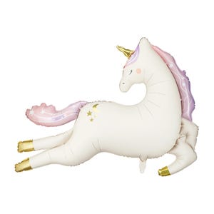 Palloncino gigante in foil con unicorno magico da 44,5" / Palloncino con unicorno pastello / Compleanno con unicorno arcobaleno / Decorazione per feste con unicorno / Baby shower con unicorno