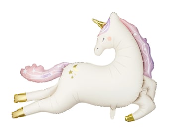 Giant Unicorn Foil Balloon 44.5in – Rainbow Birthday & Baby Shower Decor