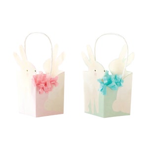 Easter Bunny Treat Boxes 8ct | Easter Party Decor | Kids Easter Party Favors | Easter Egg Hunt Party | Bunny Treat Bags | Bunny Birthday