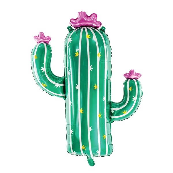 Cactus Balloon 32.5in – Fiesta Party & Tropical Birthday Decor