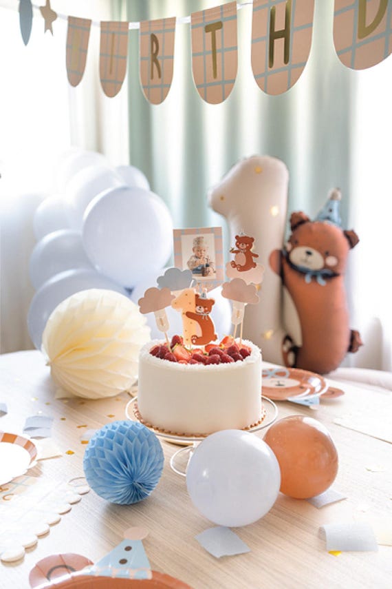 Striscione Per Baby Shower A Forma Di Orsetto – 8 Pezzi Con Corda 350 Cm