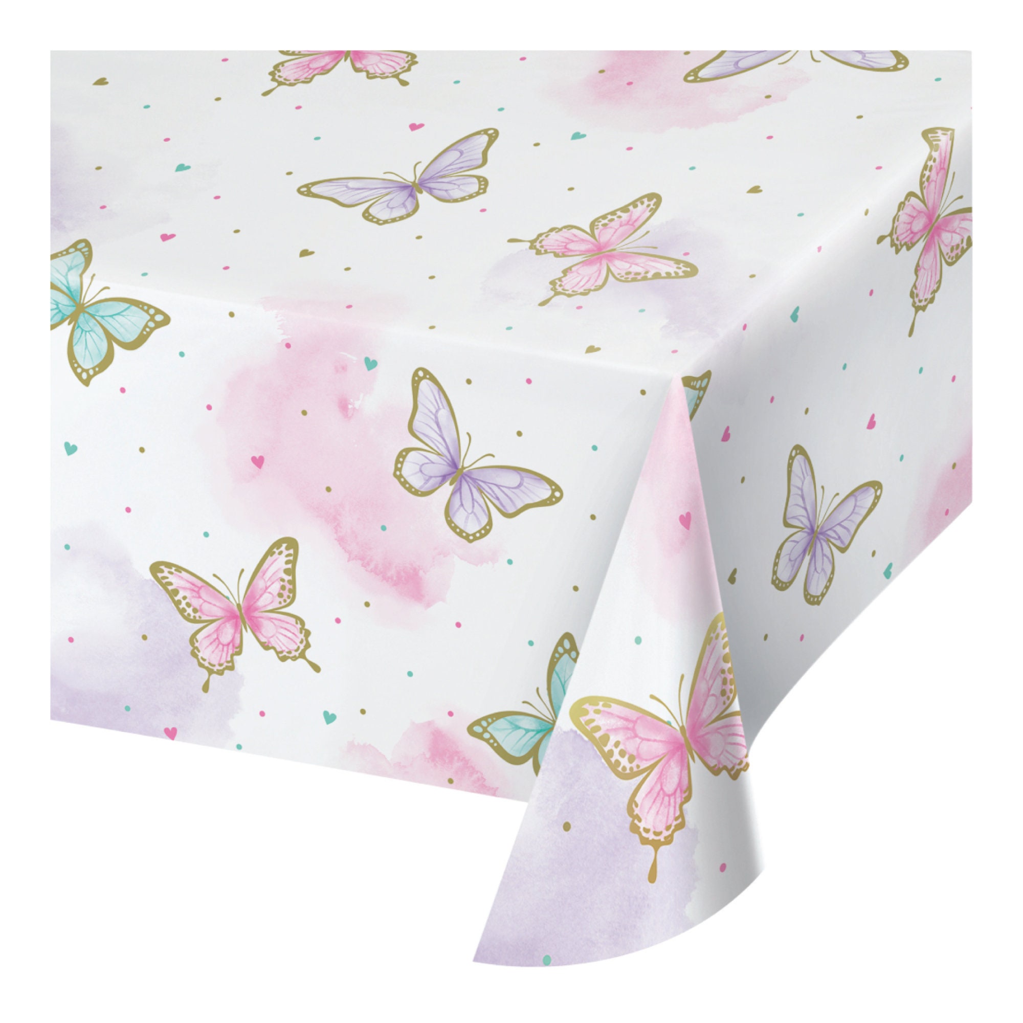 Butterfly Paper Table Cover 54 x 102 Butterfly Birthday Party Little Butterfly Baby Shower Pastel Butterfly Decor Flutter on