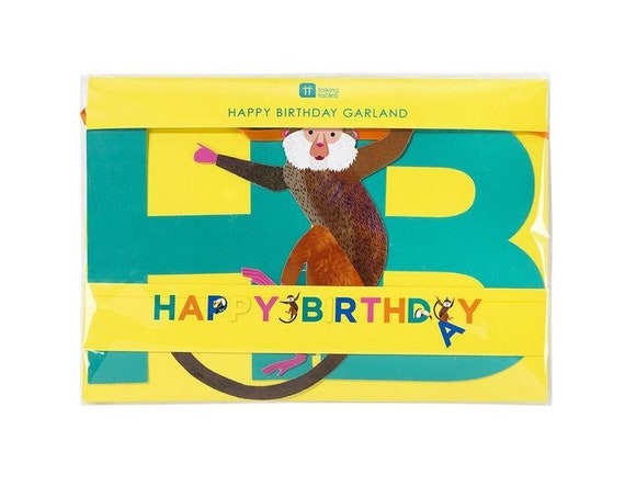 Party Animals Birthday Garland | Safari Party | Jungle Birthday Party | Wild One Party | Two Wild Party | Happy Birthday Banner Il_570xn