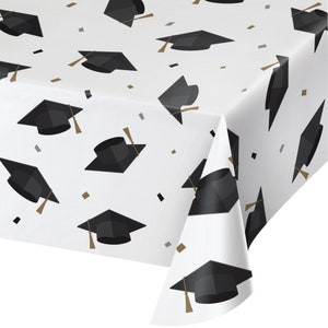 Copritavolo di carta per cappello di laurea / Decorazioni per festa di laurea / Congratulazioni per laureato / Diplomato di scuola superiore / Laurea universitaria / Laurea di ultimo anno