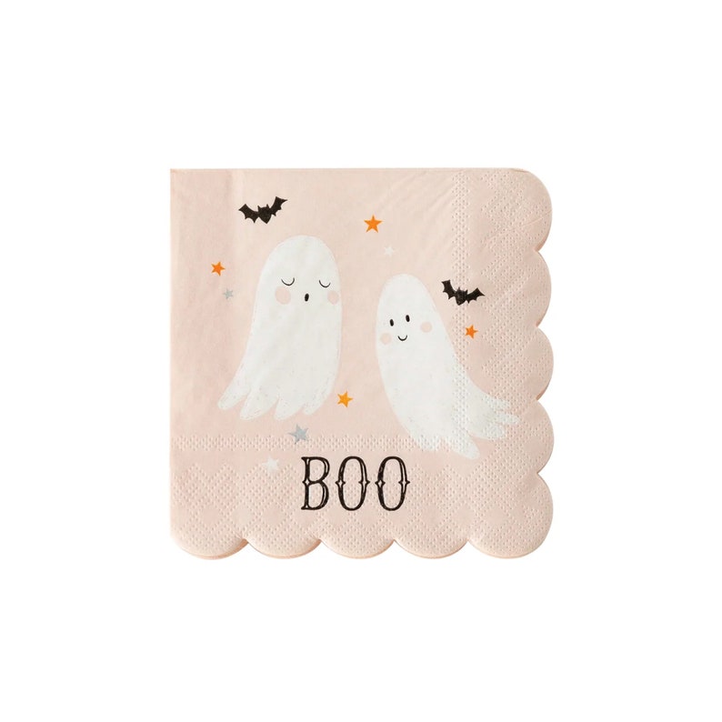 Spooky Cute Halloween Baking Cups 50ct Kid Halloween Party Orange & Pink Halloween Birthday Spooky One Little Boo BooDay Party image 5