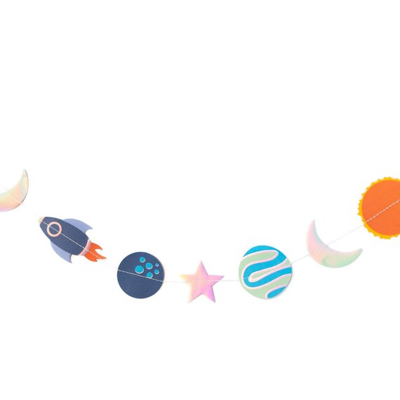 Space Party Garland | Outer Space Birthday Party | Outer Space Party | Space Baby Shower | Space Party Decor | Astronaut Party | Planets Il_570xn