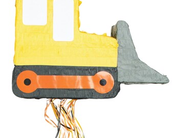 Pull String Construction Vehicle Piñata | Digging Being 3 Construction Birthday | 2 & Digging It Construction Party | Construction Piñata
